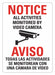 Security Sign 14 in x 10 in Plastic