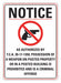 Rflctv Weapons Notice Sign 14x10in Alum