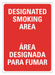 No Smoking Sign 14 inx10 in Plastic