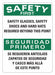 Safety Sign 14 in x 10 in Plastic
