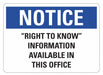 Safety Sign 10 in x 14 in Plastic
