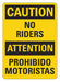 Traffic Safety Sign 14inx10in Plastic