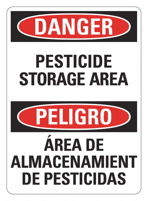 Danger Sign 14 inx10 in Plastic