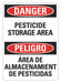 Danger Sign 14 inx10 in Plastic
