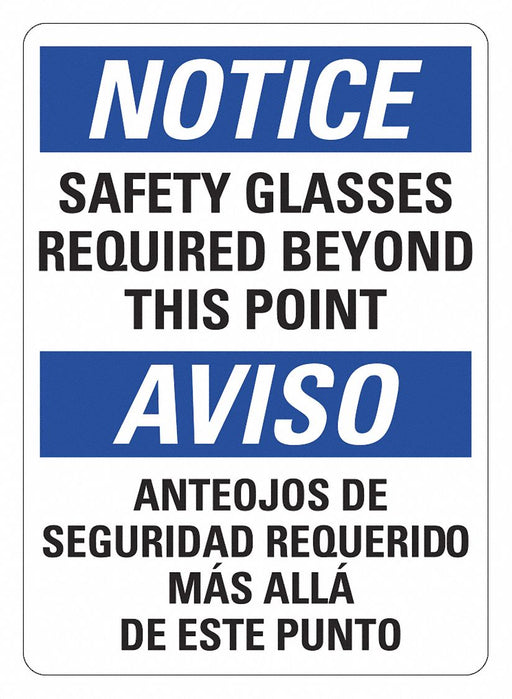 Office and Facility Sign 14x10in Plastic