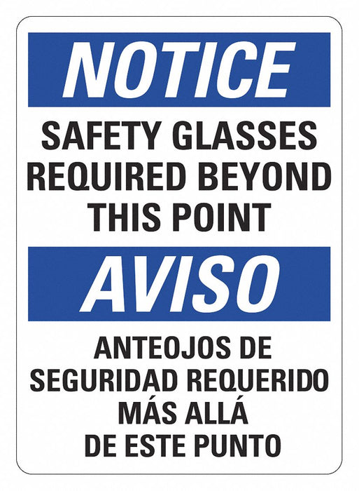 Office and Facility Sign 14x10in Plastic