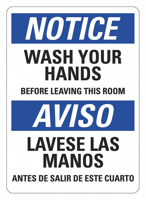 Office and Facility Sign 14x10in Plastic