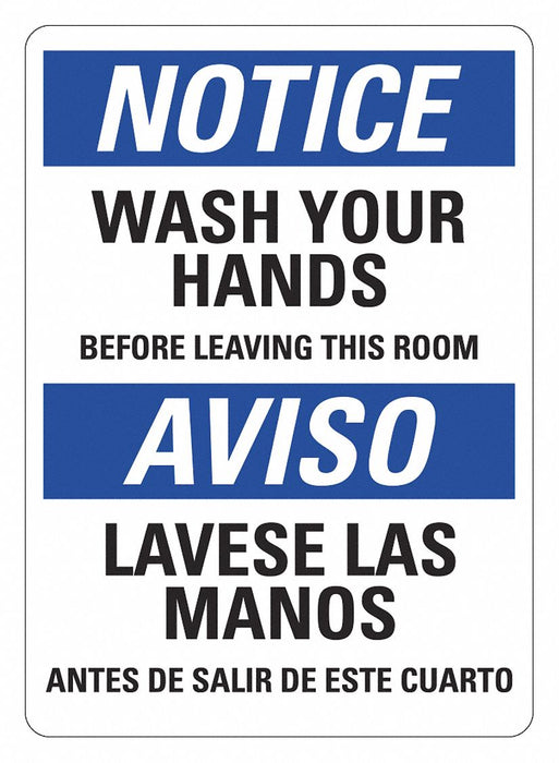Office and Facility Sign 14x10in Plastic