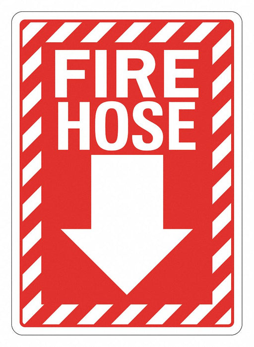 Rflct Fire Extinguisher Sign 10x7in Alum