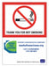 Rflct No Smoking Sign 14x10in Aluminum