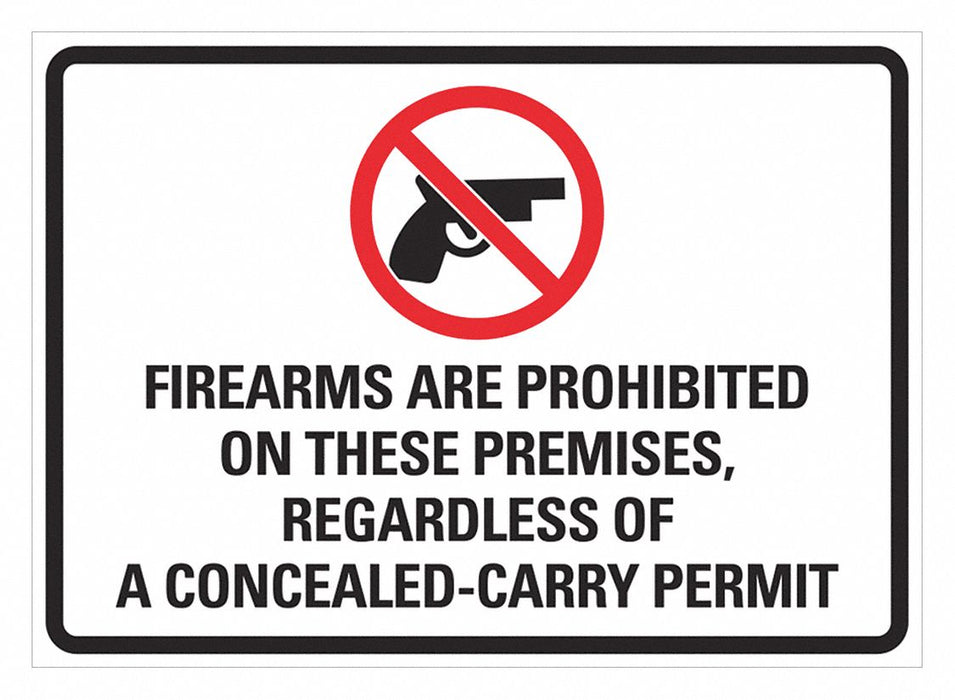 Weapons Label 5in x 7in Polyester PK2