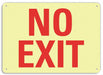 Aluminum Exit  Entrance Sign 7x10in