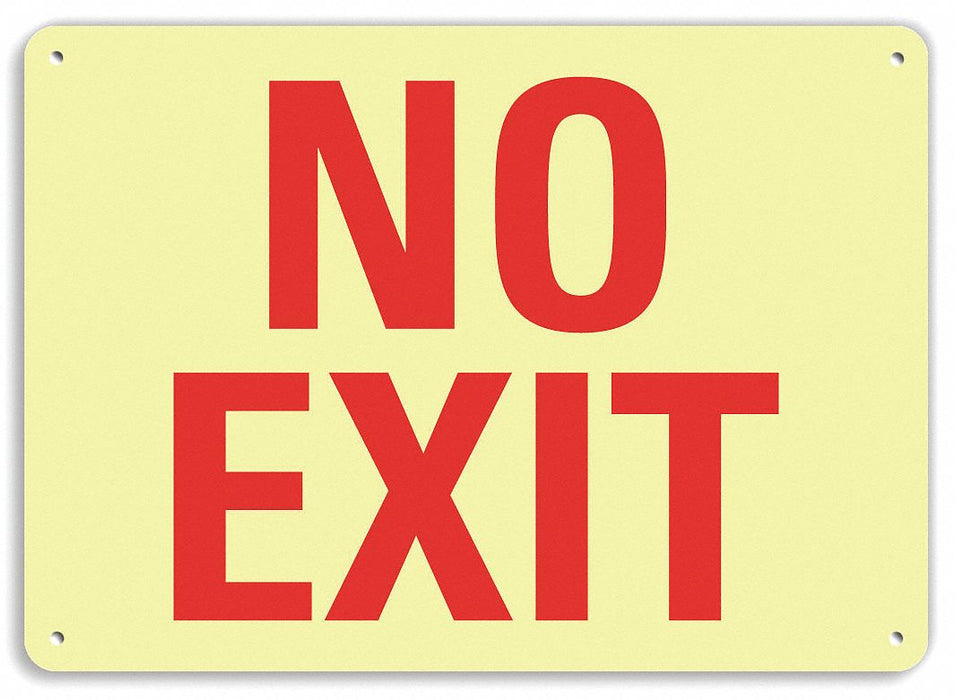 Aluminum Exit  Entrance Sign 7x10in