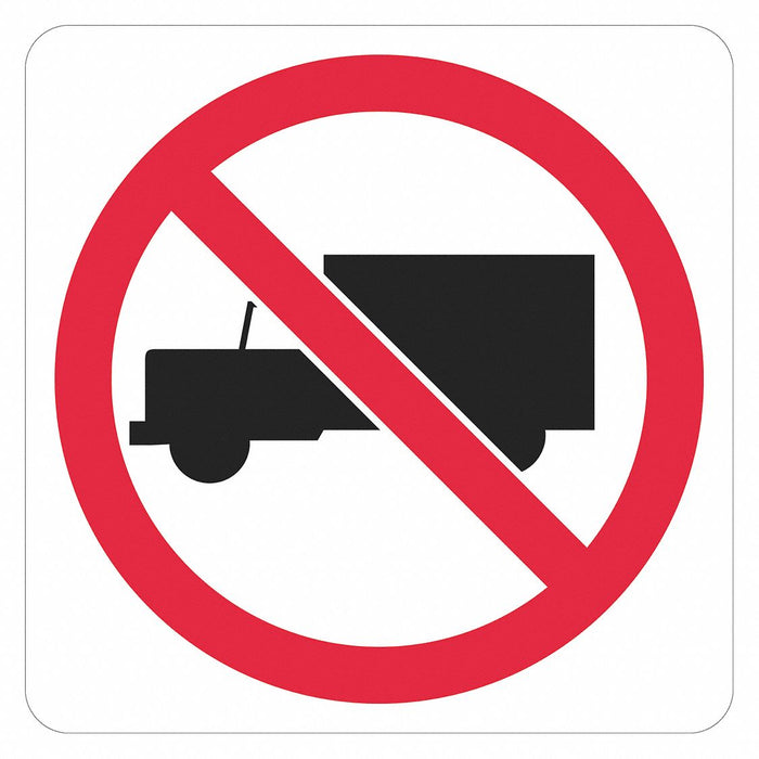 Traffic Sign 12 in x 12 in White