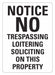 Rflctv No Trespassing NoticeSign 14x10in