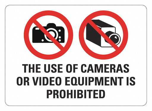 Rflctv Surveillance Sign 10x14in Alum