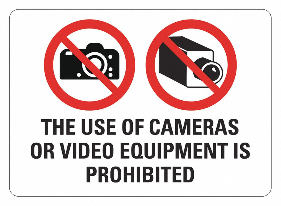 Rflctv Surveillance Sign 10x14in Alum