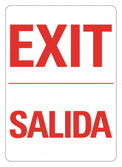 Rflctv Exit  Entrance Sign 14x10in Alum