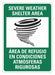 Rflctv Emrgncy Shelter Sign 14x10in Alum