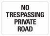 Rflctv No Trespassing Sign 10x14in Alum