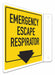 Rflct Emergency Exit AED Sign 8x8in Alum