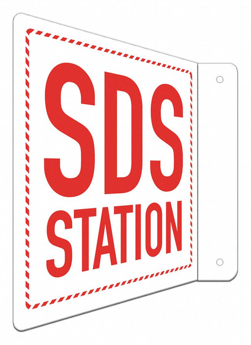 Alum Sds Information Sign 8x8in Alum