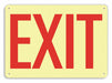 Aluminum Exit  Entrance Sign 10x14in