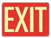Aluminum Exit  Entrance Sign 10x14in