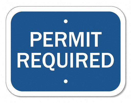 Handicapped Parking Sign 9 x 12 