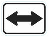 Traffic Sign 9 in x 12 in White