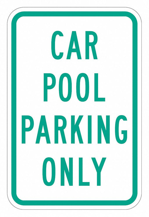Car Pool Parking Sign 18 x 12 
