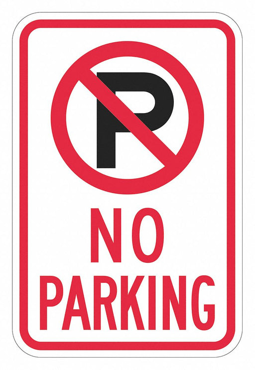 No Parking Sign 18 x 12 