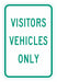 Visitor Parking Sign 18 x 12 