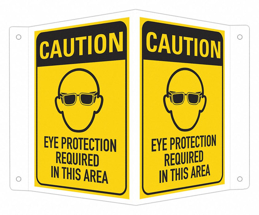 Personal Protection Sign 6 x4 Aluminum