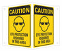Personal Protection Sign 6 x4 Aluminum