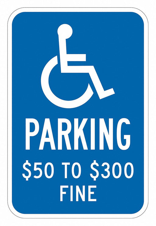 ADA Handicapped Parking Sign 18 x 12 