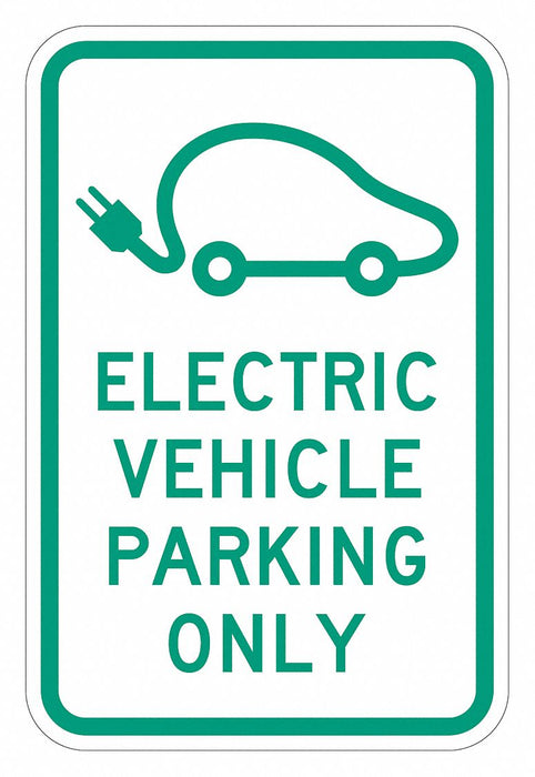 Electric Vehicle Parking Sign 18 x 12 