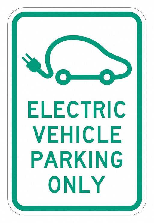 Electric Vehicle Parking Sign 18 x 12 