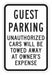 Guest Parking Sign 18 x 12 