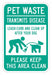 Rflctv Pet Waste Sign 18x12in Aluminum