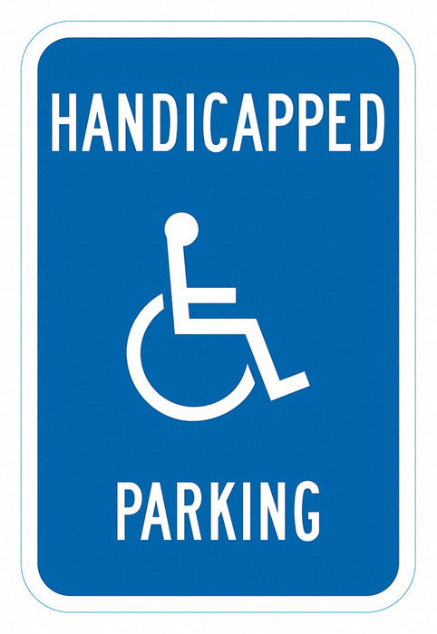 ADA Handicapped Parking Sign 18 x 12 