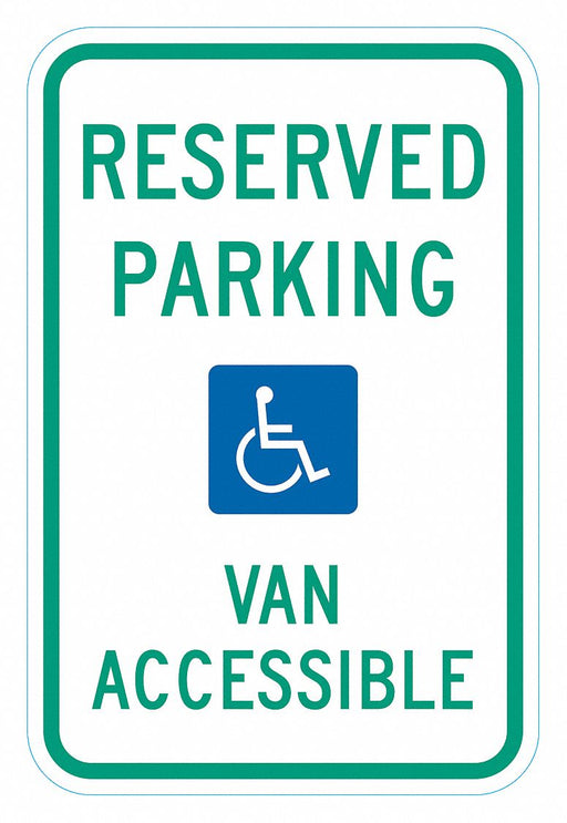 ADA Handicapped Parking Sign 18 x 12 