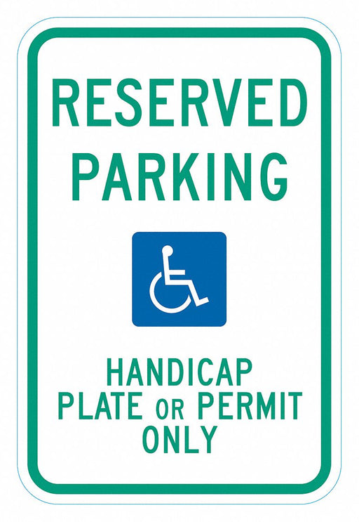 ADA Handicapped Parking Sign 18 x 12 
