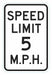 Traffic Sign 18 in x 12 in White