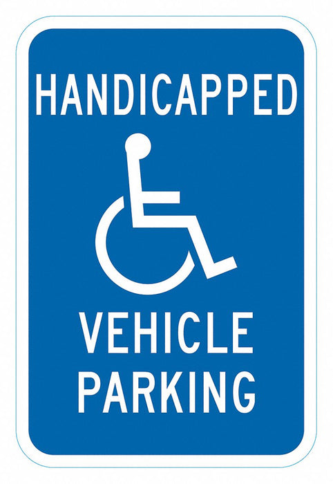 ADA Handicapped Parking Sign 18 x 12 