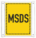 Msds Information Sign 10inx8in Aluminum