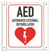 Aluminum AED Sign 10inx8in Aluminum