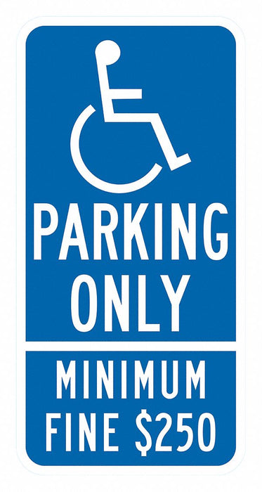 ADA Handicapped Parking Sign 24 x 12 