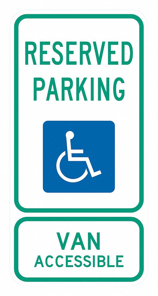 ADA Handicapped Parking Sign 24 x 12 