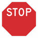 Rflctv Exit Entr Stop Sign 18x18in Alum